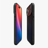 Case Spigen para iPhone 17 Pro Max Liquid Air, antideslizante, antigolpes, flexible, negro